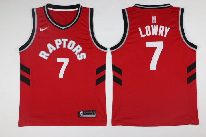 Men Toronto Raptors #7 Lowry Red Game Nike NBA Jerseys